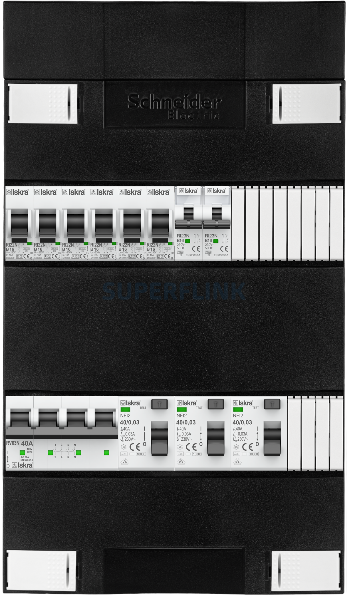 3F groepenkasten ADV serie (Zwart)