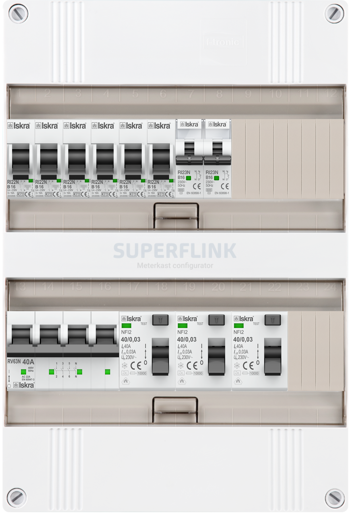 3F groepenkasten FTR serie (Grijs)