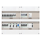 3F groepenkast 48M met 7 groepen+Kook+KR+AF+PV20-2P+BT