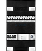 1F groepenkast 24M met 12 aardlekautomaat+AF+PV16-2P+BT
