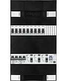1F groepenkast 24M met 9 groepen+AF+PV16-2P