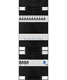 1F groepenkast 36M met 11 aardlekautomaat+AF+PV20-2P