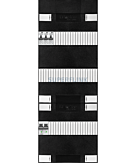 1F groepenkast 36M met 3 aardlekautomaat