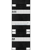 1F groepenkast 36M met 3 aardlekautomaat+BT