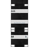 1F groepenkast 36M met 3 aardlekautomaat+PV16-2P
