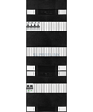 1F groepenkast 36M met 4 aardlekautomaat