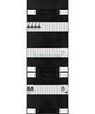 1F groepenkast 36M met 4 aardlekautomaat+PV16-2P+BT