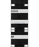 1F groepenkast 36M met 5 aardlekautomaat