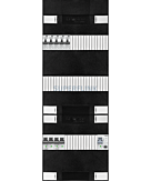 1F groepenkast 36M met 5 aardlekautomaat+AF+PV16-2P