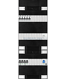 1F groepenkast 36M met 5 aardlekautomaat+AF+PV20-2P+BT