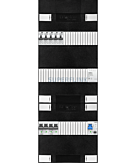 1F groepenkast 36M met 5 aardlekautomaat+AF+PV20-2P+BT