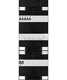 1F groepenkast 36M met 5 aardlekautomaat+BT