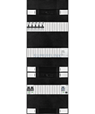 1F groepenkast 36M met 5 aardlekautomaat+PV16-2P+BT