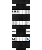 1F groepenkast 36M met 5 aardlekautomaat+PV20-2P+BT
