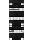 1F groepenkast 36M met 8 aardlekautomaat+AF+PV16-2P