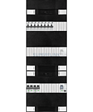 1F groepenkast 36M met 8 aardlekautomaat+AF+PV16-2P+BT