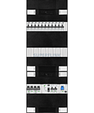 1F groepenkast 36M met 11 aardlekautomaat+kook+AF+PV20-2P