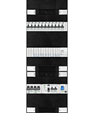 1F groepenkast 36M met 11 aardlekautomaat+kook+AF+PV20-2P+BT