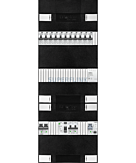 1F groepenkast 36M met 11 aardlekautomaat+kook+PV16-2P+BT