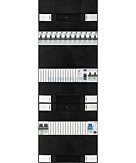 1F groepenkast 36M met 12 aardlekautomaat+kook+PV20-2P