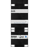 1F groepenkast 36M met 3 aardlekautomaat+kook+AF+PV20-2P+BT