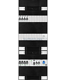 1F groepenkast 36M met 4 aardlekautomaat+kook+AF+PV20-2P+BT
