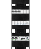 1F groepenkast 36M met 6 aardlekautomaat+kook+AF+PV16-2P+BT