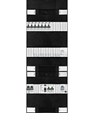 1F groepenkast 36M met 7 aardlekautomaat+kook+PV16-2P+BT