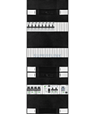 1F groepenkast 36M met 8 aardlekautomaat+kook+AF+PV16-2P