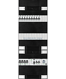 1F groepenkast 36M met 9 aardlekautomaat+kook+AF+PV16-2P