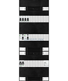 1F groepenkast 36M met 4 groepen+BT