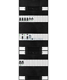 1F groepenkast 36M met 4 groepen+kook+PV16-2P