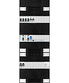 1F groepenkast 36M met 4 groepen+kook+PV20-2P+BT