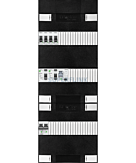 1F groepenkast 36M met 4 groepen+PV16-2P