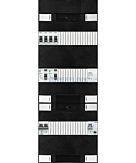 1F groepenkast 36M met 4 groepen+PV16-2P+BT