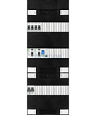 1F groepenkast 36M met 4 groepen+PV20-2P