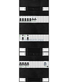 1F groepenkast 36M met 5 groepen+kook+AF+PV16-2P