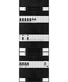 1F groepenkast 36M met 5 groepen+kook+AF+PV16-2P