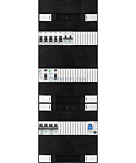 1F groepenkast 36M met 5 groepen+kook+AF+PV20-2P