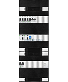 1F groepenkast 36M met 5 groepen+kook+PV20-2P+BT