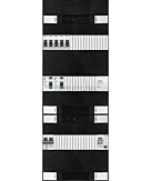 1F groepenkast 36M met 5 groepen+PV16-2P+BT