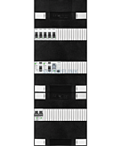 1F groepenkast 36M met 5 groepen+PV20-2P