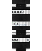 1F groepenkast 36M met 6 groepen+kook+AF+PV16-2P