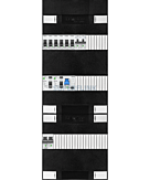 1F groepenkast 36M met 6 groepen+kook+PV20-2P