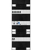 1F groepenkast 36M met 6 groepen+PV20-2P