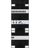 1F groepenkast 36M met 10 groepen+PV20-2P