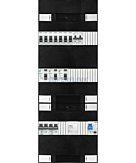 1F groepenkast 36M met 7 groepen+kook+AF+PV20-2P+BT