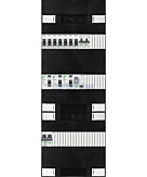 1F groepenkast 36M met 7 groepen+kook+PV16-2P