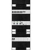 1F groepenkast 36M met 7 groepen+kook+PV16-2P+BT