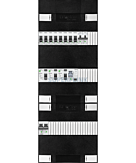 1F groepenkast 36M met 8 groepen+kook+PV16-2P